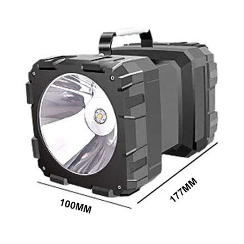 XHP100-reflector de luz LED táctil superbrillante, linterna de doble cabezal, recargable por USB, luces de emergencia portátiles para exteriores
