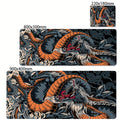 Alfombrilla grande para ratón de dragón blanco y negro, alfombrilla para ratón para juegos, Base de goma grande, alfombrilla para ratón, alfombrilla para escritorio púrpura, alfombrillas para ratón 400x900