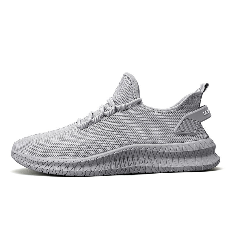 Zapatillas de correr transpirables y ligeras para hombre, Tenis antideslizantes para exteriores, zapatos deportivos suaves con cordones para caminar, 2023