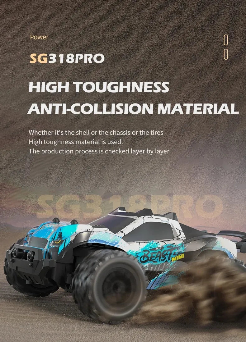 Auto RC Alta Velocidad SG116MAX 80KM/H 4WD Todoterreno 1:16