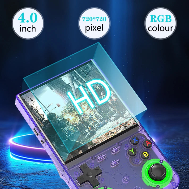 Consola de Videojuegos Retro R36S Ultra, Sistema Linux, Pantalla IPS 4.0 Pulgadas