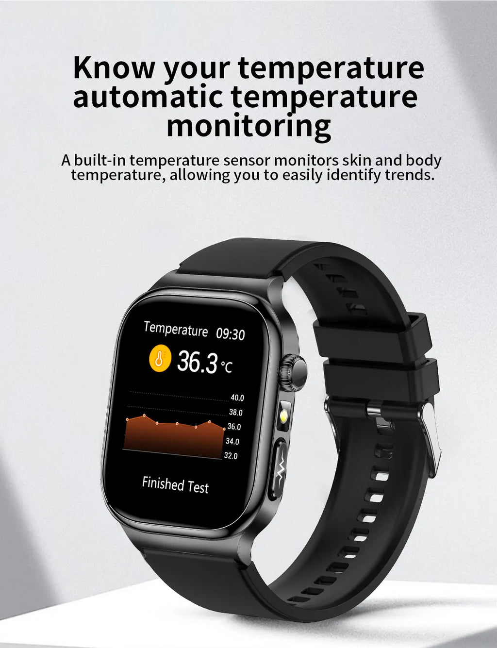 Reloj Inteligente Salud Grasa Corporal ECG