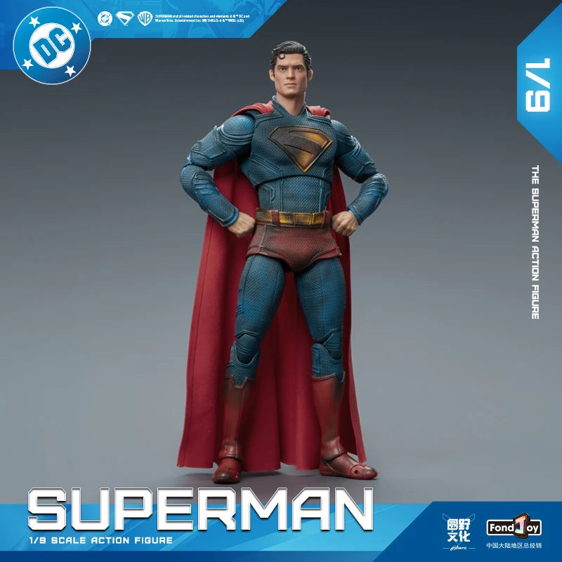 EN STOCK 2025 Fondjoy Battle figura de acción de Superman dañada David Corenswet 1/9 nueva figura de Superman junta de Pvc móvil