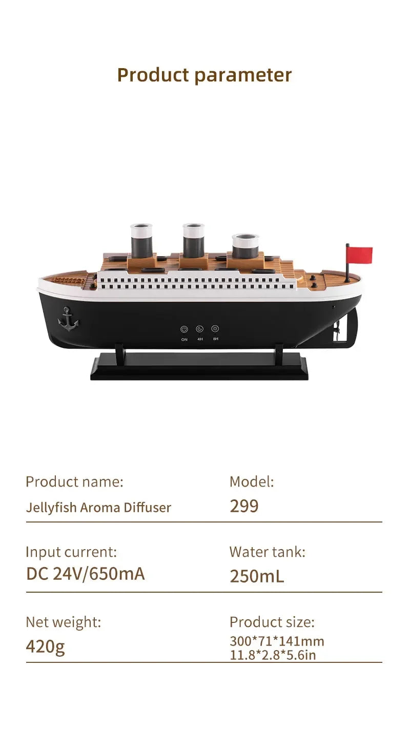 Humidificador Titanic con Control Remoto 250ml
