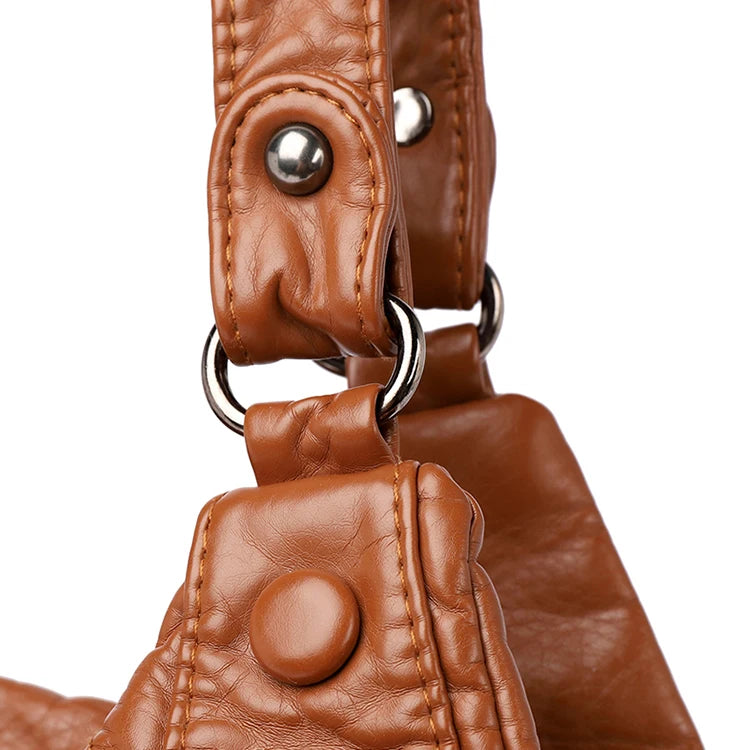 Bolso Cruzado Retro para Mujer de Cuero Sintético