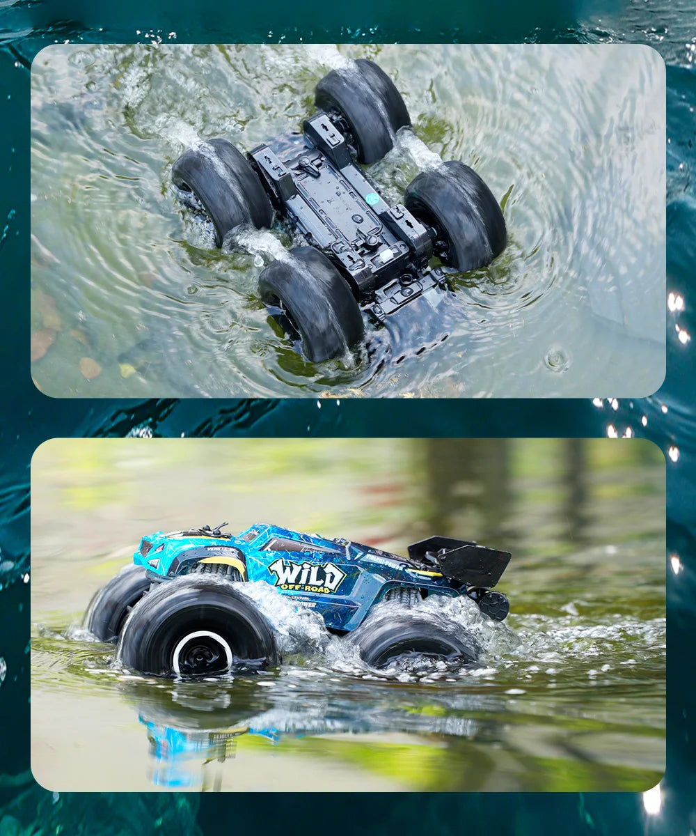 Monster Truck RC Anfibio 4WD Control Remoto Tierra y Agua