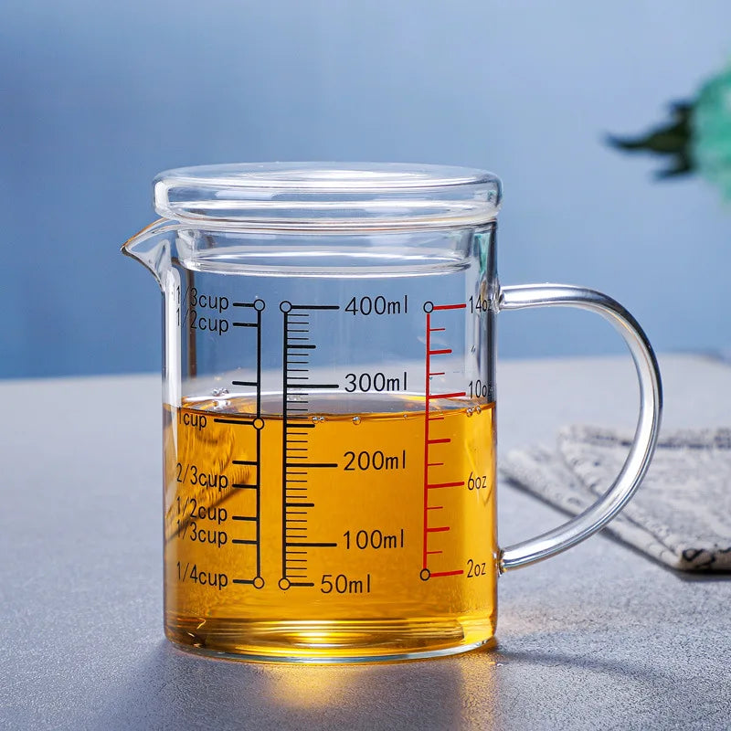 Tazas Medidoras de Vidrio de Borosilicato
