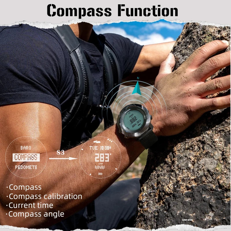 NORTH EDGE APACHE-D Reloj Digital Buceo 100M