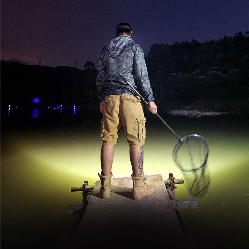Linterna Frontal LED Recargable para Pesca