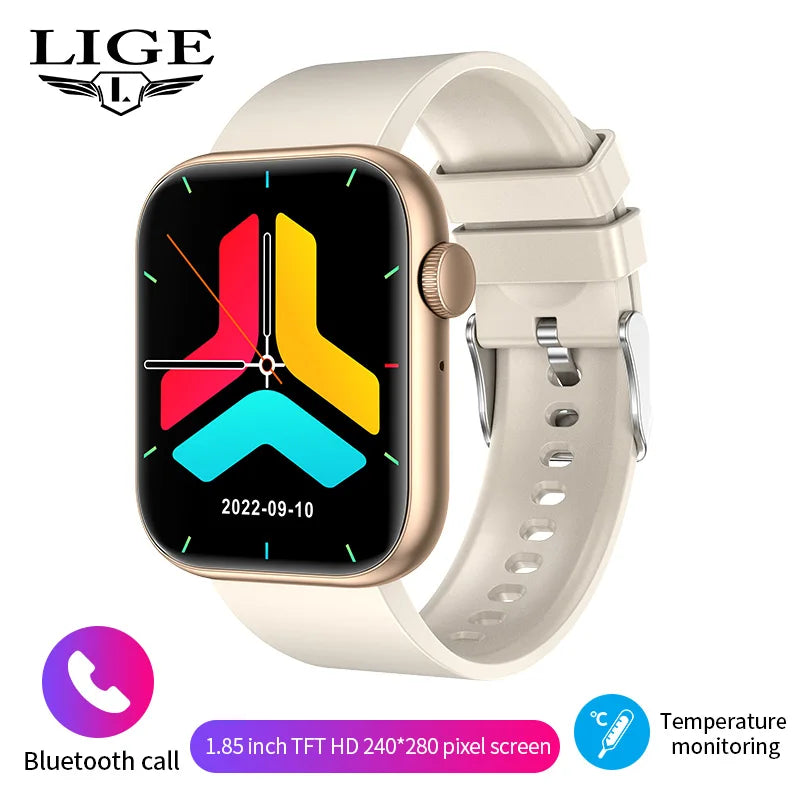 LIGE Reloj Inteligente Mujer Táctil Temperatura