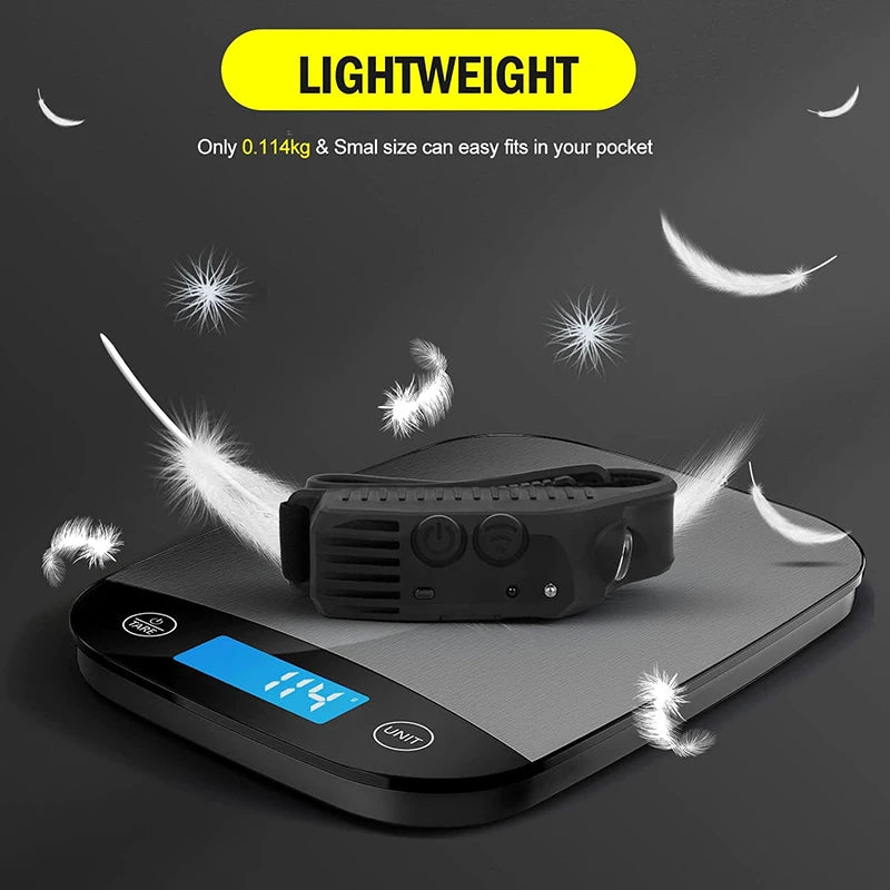 Linterna frontal con Sensor, linterna LED recargable por USB XPE + COB, linterna impermeable para acampar, linterna de pesca, 1/2/3/4/5/8/10 Uds.
