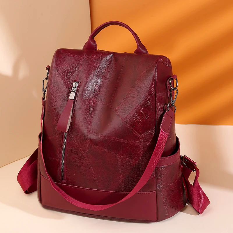 Mochila de moda para mujer, bolso de hombro, bolso multifuncional de viaje, bolso de mano, adecuado para diferentes escenarios