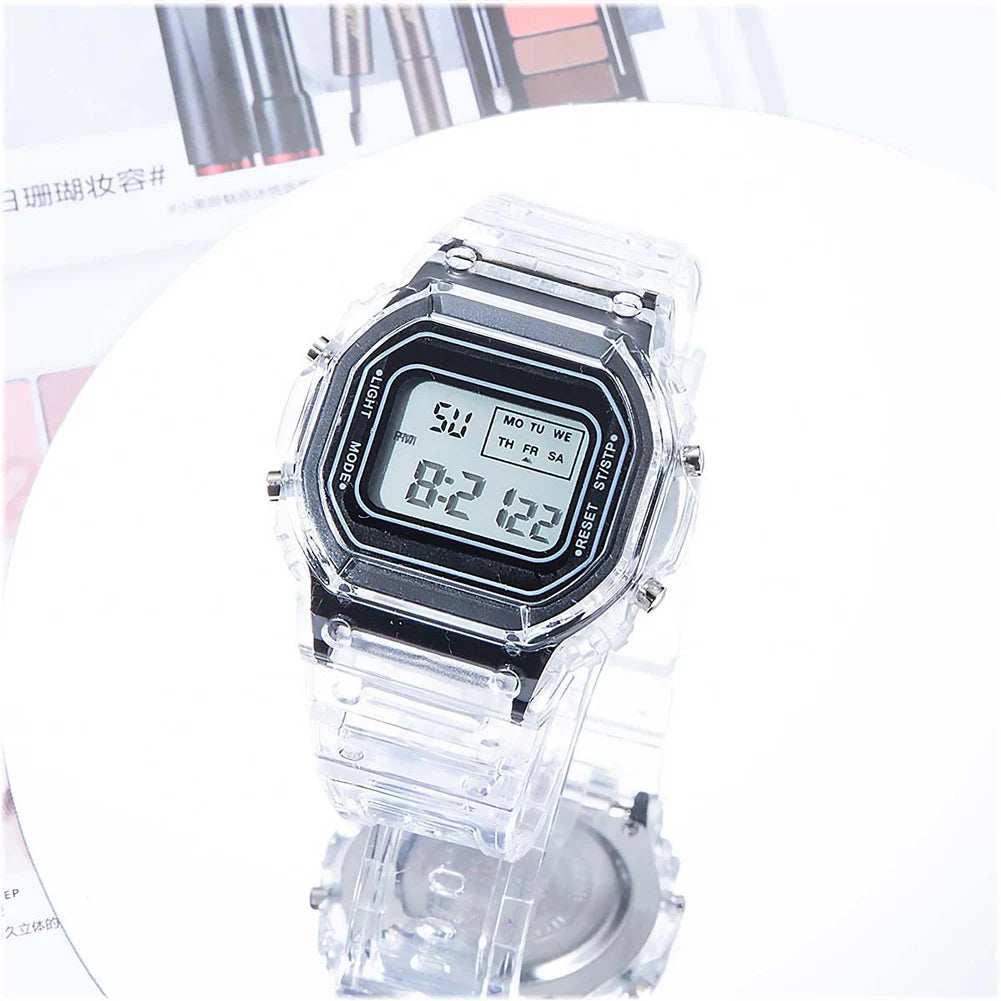 Reloj Electrónico Deportivo Digital LED Cuadrado