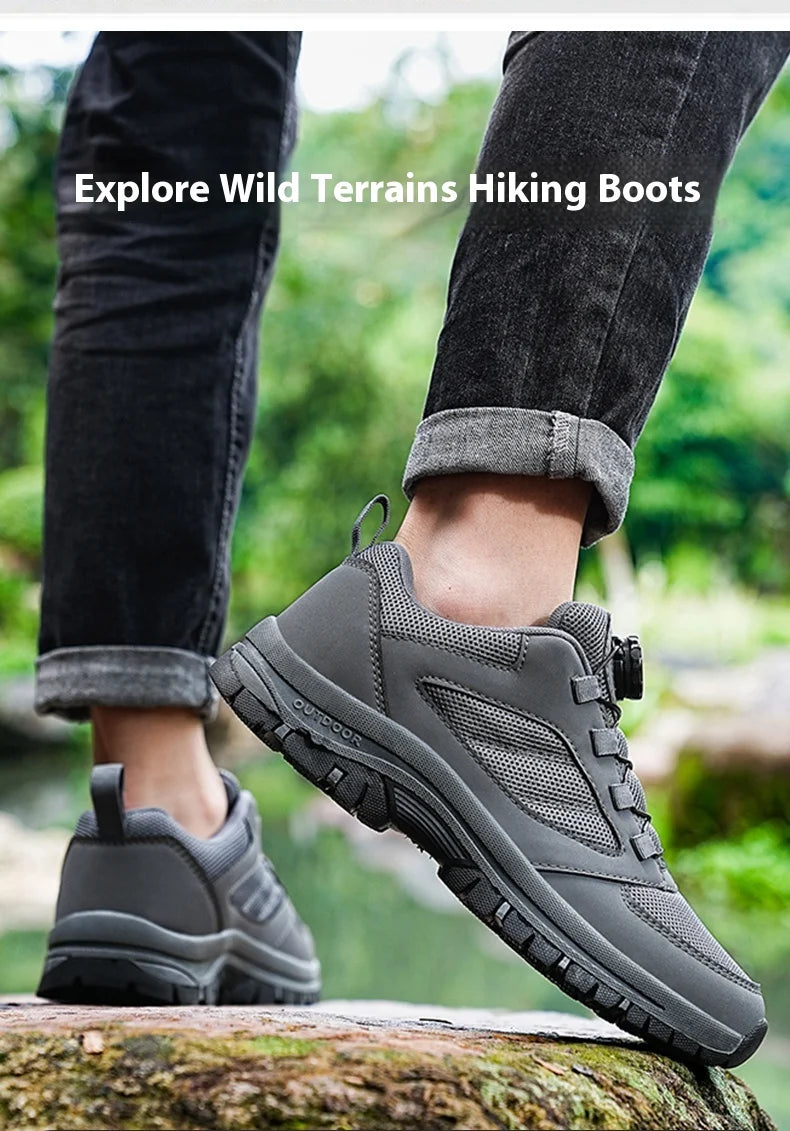 Zapatillas Deportivas Hombre con Hebilla Giratoria - Senderismo 39-48