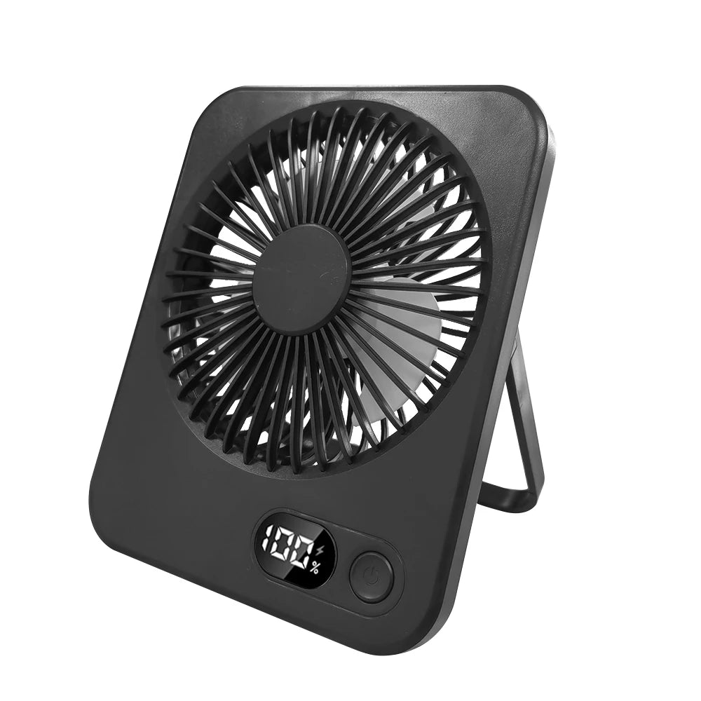 Mini Ventilador de Escritorio USB Recargable Silencioso