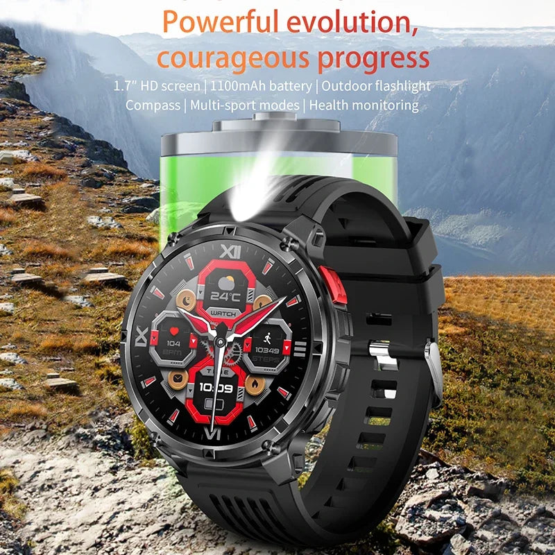 Reloj Inteligente Deportivo Militar 1100mAh 5ATM