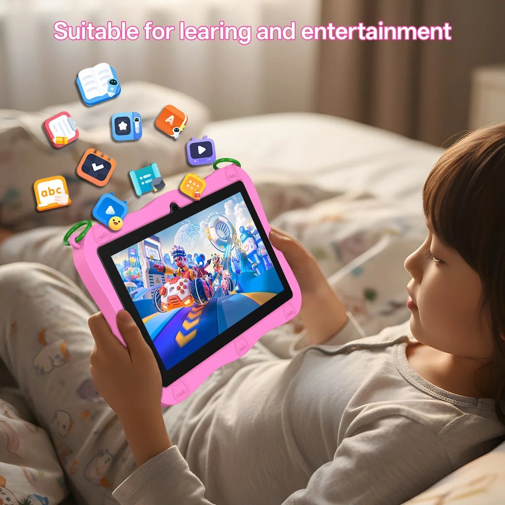 Tableta Nueva y Mejorada 2026: Sistema Operativo Android 13.0, 4GB (2+2) de RAM + 32GB de ROM + 1TB de Memoria Expandible, Batería de 3,500mAh
