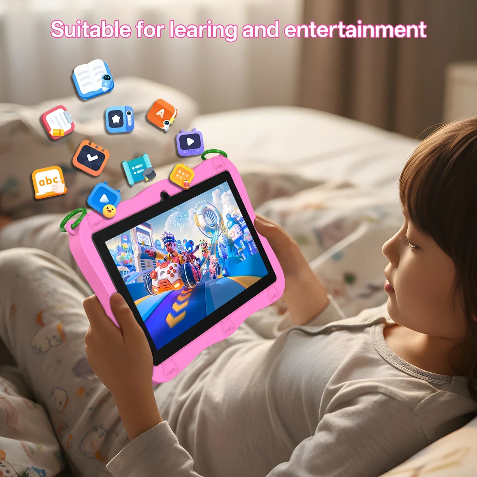 Tableta Nueva y Mejorada 2026: Sistema Operativo Android 13.0, 4GB (2+2) de RAM + 32GB de ROM + 1TB de Memoria Expandible, Batería de 3,500mAh