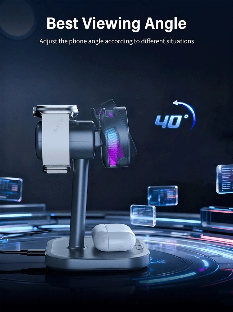 Cargador Inalámbrico Magnético Qi2 25W con LED