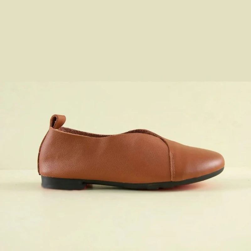 Zapatos Planos para Mujer, Ligeros y Transpirables, de Cuero Suave, Zapatos Casuales de PU para Caminar, para Uso Diario y para Ir al Trabajo