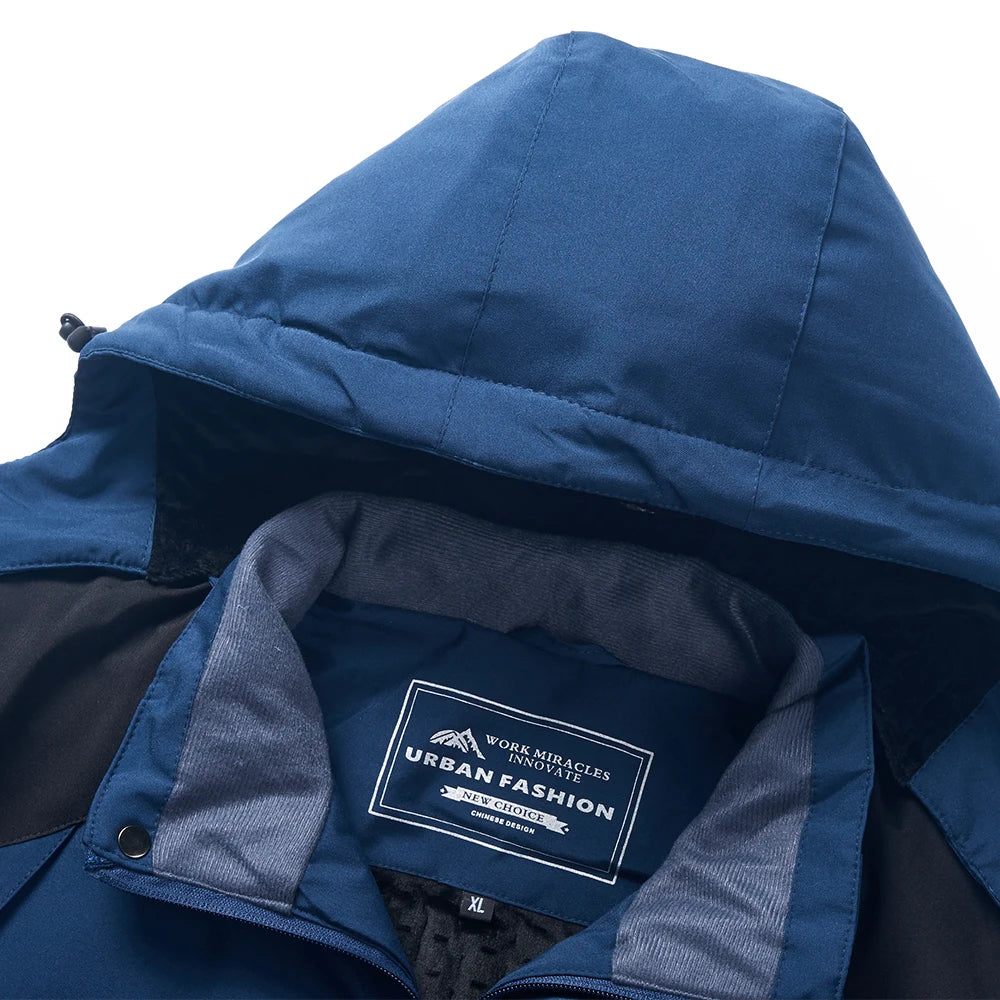 Parka militar con capucha para hombre, abrigo grueso y cálido a prueba de viento, Anorak, chaquetas de invierno