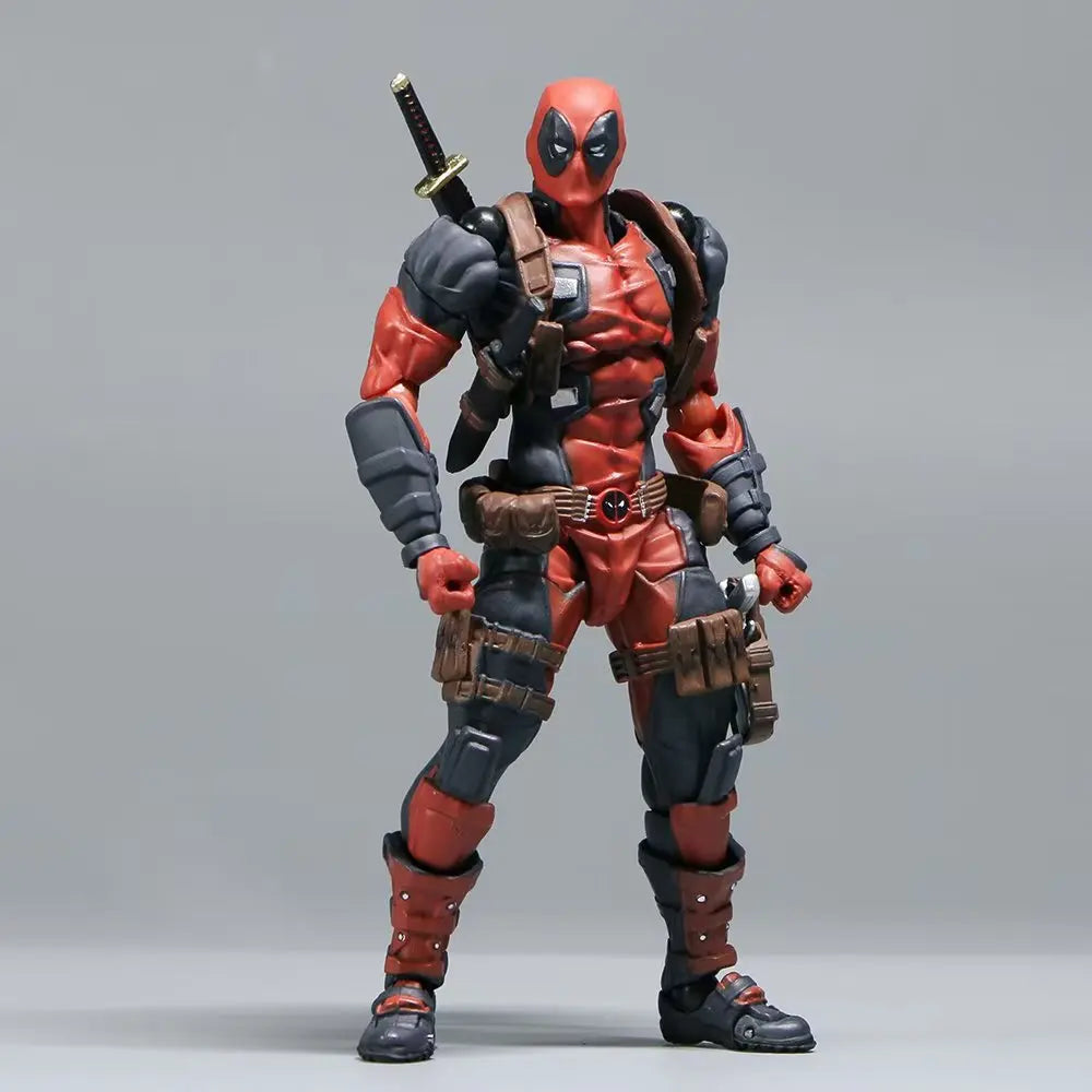 INCREDIBLE YAMAGUCHI Deadpool & Wolverine 2,0 figura de acción gris mutantes articulación móvil KAIYODO Wade modelo película juguetes para niños regalo