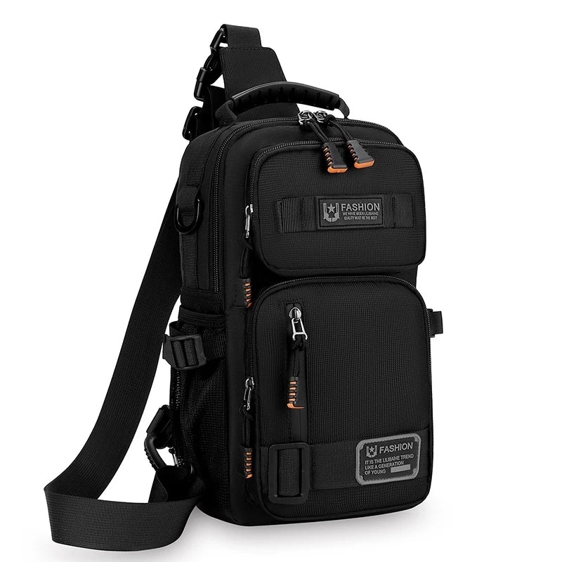 Bolso Bandolera Funcional y Moderno - Bolso de Pecho, de un Solo Hombro, Correa Ajustable, Perfecto para Viajes y Uso Diario