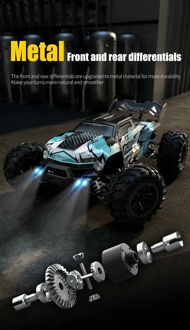 JJRC -Q130 sin escobillas de alta velocidad 70 KM/H4X4 todoterreno 2,4G 4WD Control remoto RC coche 4WD Racing Monster Racing Boy juguete para regalo 1:16