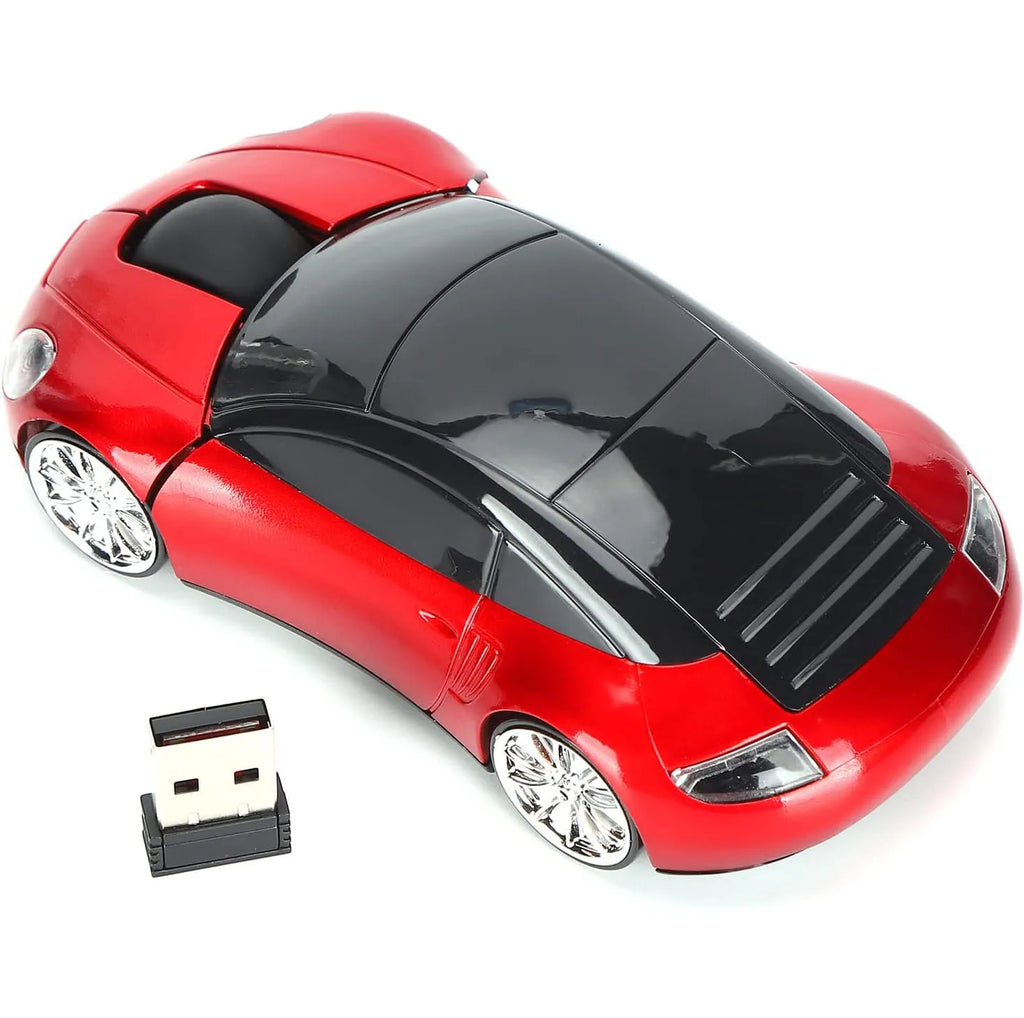 Ratón inalámbrico de 2,4G para coche, periférico óptico ergonómico con receptor USB para PC y oficina