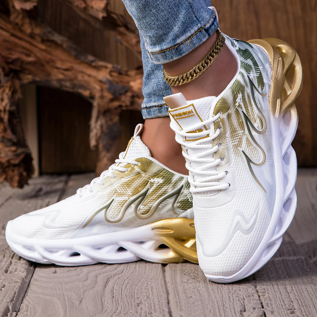 YRZL, zapatillas vulcanizadas para mujer, zapatos deportivos informales ligeros de verano para mujer, zapatillas transpirables para correr, zapatos Tenis para caminar