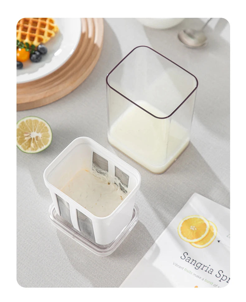 Filtro de yogur colador de alimentos máquina de yogur griego pantalla de filtro extracción en frío herramientas de separación de suero separador de humedad de queso