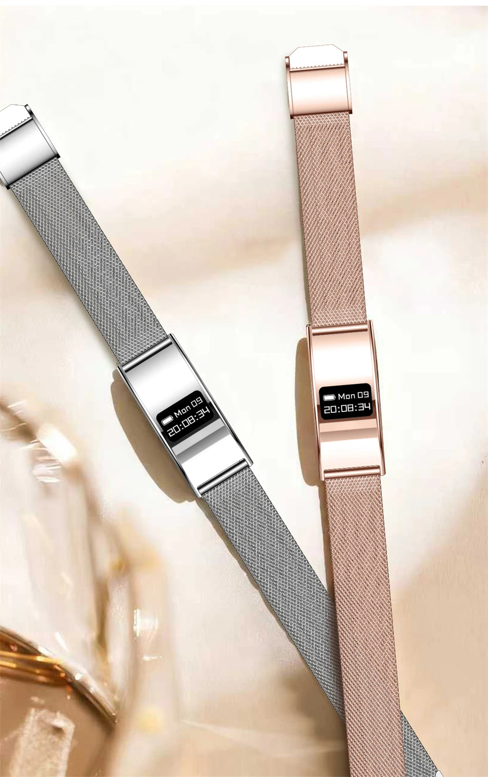 Pulsera Inteligente Deportiva Resistente al Agua IPX8 con Monitor de Salud