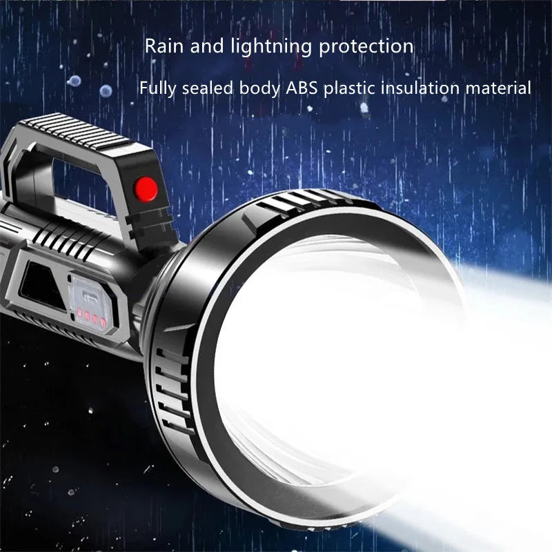 Linterna LED Portátil Reflectora Recargable para Acampar