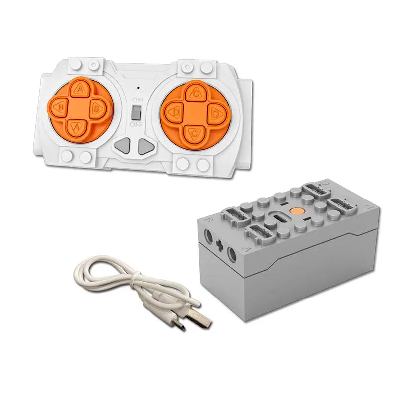 Bloques de construcción electrónicos técnicos, accesorios de reacondicionamiento MOC, micromotor, piezas de funciones de potencia RC, bloques de coche DIY creativos, juguetes para niños