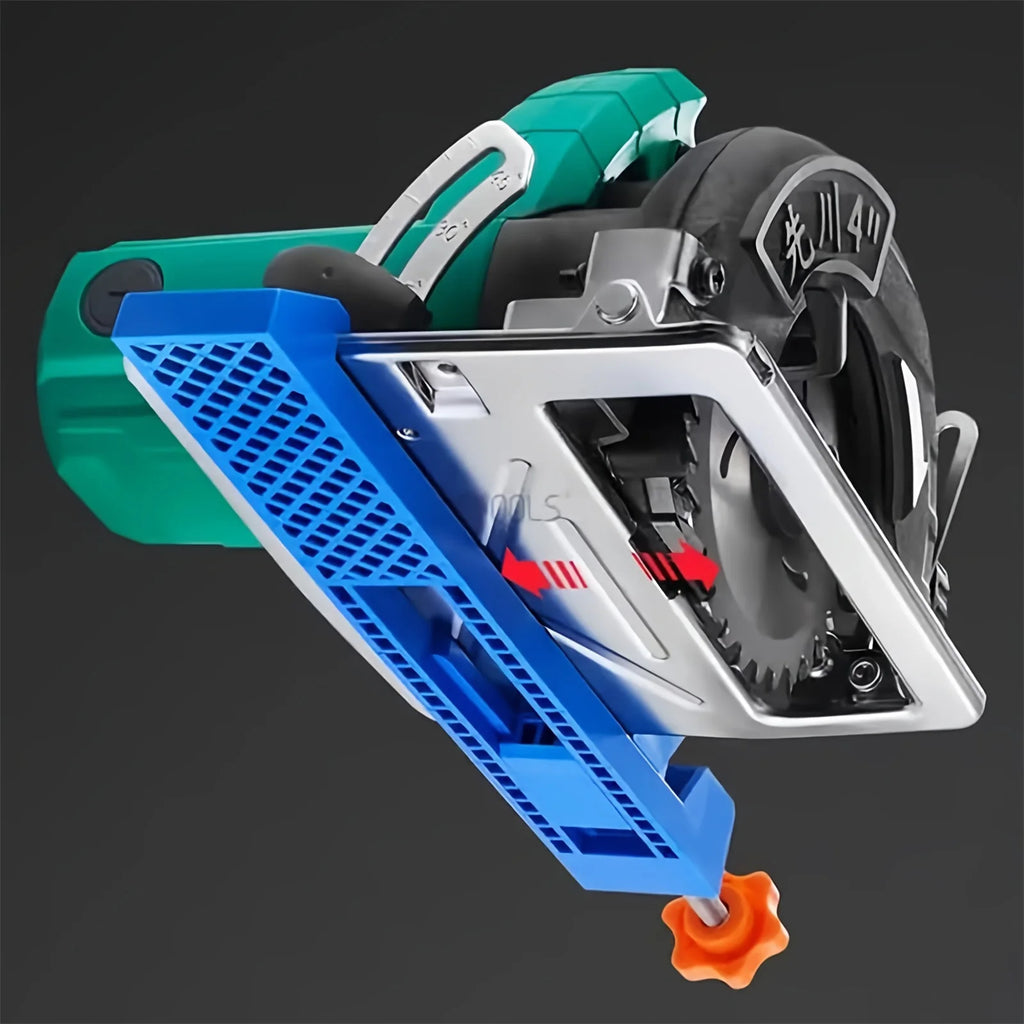 Guía de Base de máquina de corte ajustable, sierra Circular eléctrica, abrazadera de posicionamiento de fresado, guía de corte de madera de precisión para carpintería