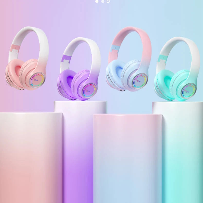 Auriculares Bluetooth Infantiles con Luces LED y Micrófono