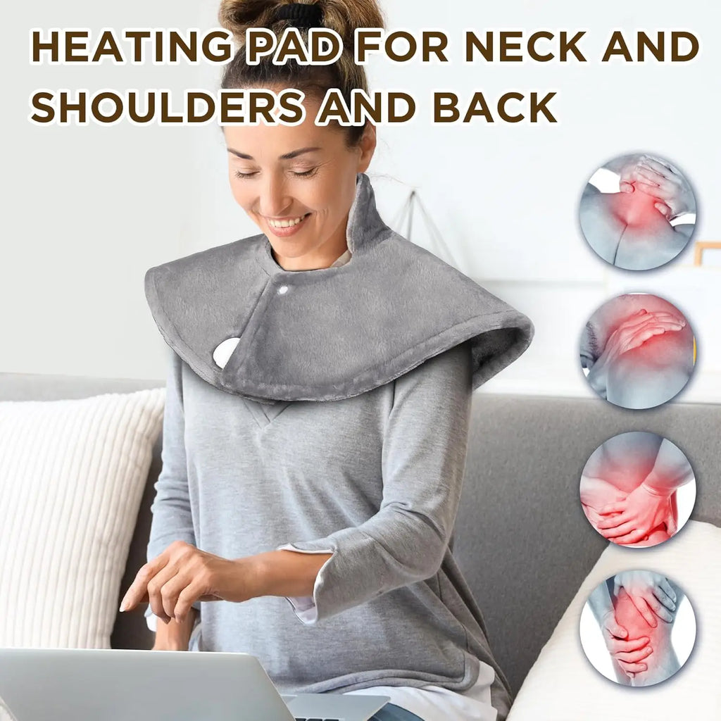 Masajeador Eléctrico de Cuello con Compresa Caliente 9 Niveles