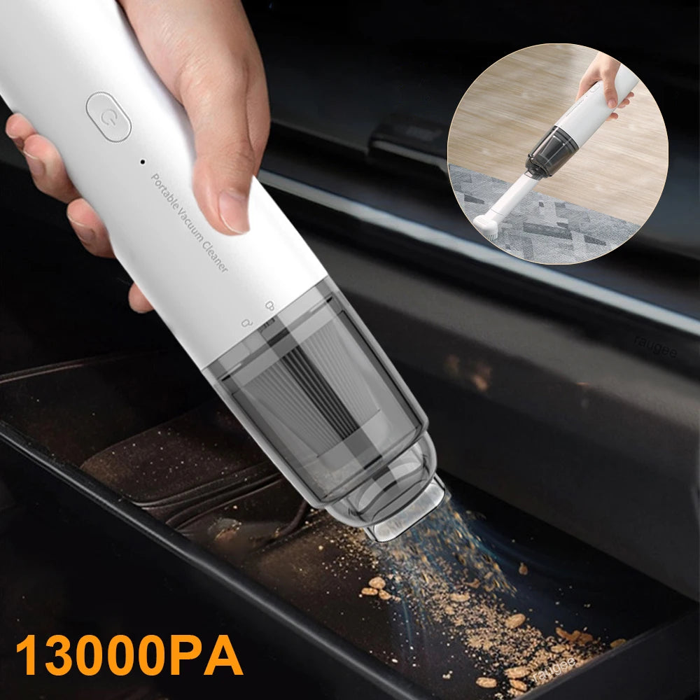 Aspiradora de mano inalámbrica USB 13000Pa para auto y hogar