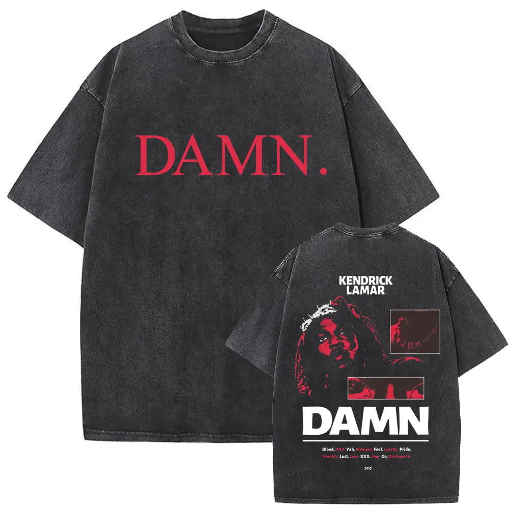 Camiseta Vintage Kendrick Lamar, Hip Hop Oversize, Unisex