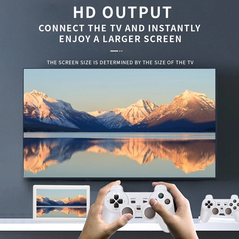 Consola de juegos de TV Coopreme XP18, salida HD, pantalla de 7 pulgadas, consola de vídeo portátil Retro, controlador inalámbrico compatible con simulador de 4000mAh