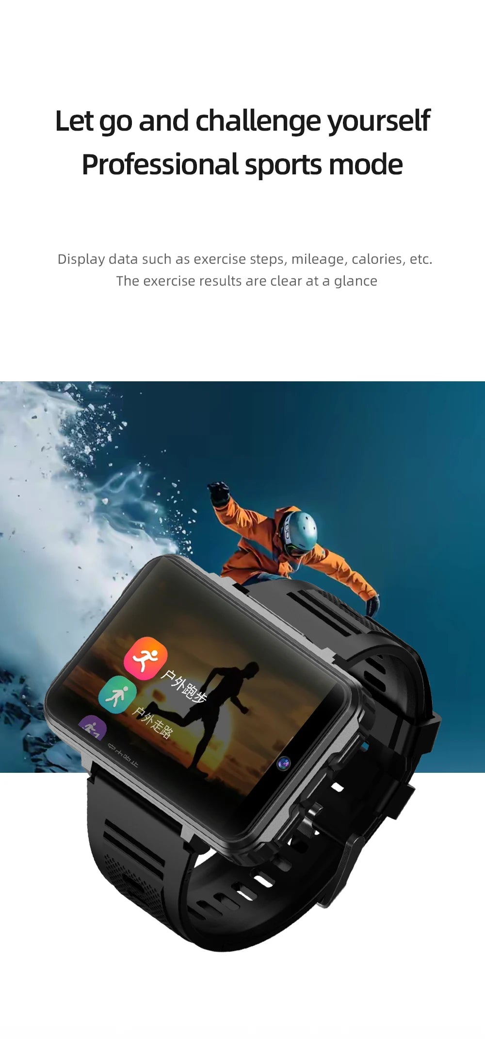 Reloj Inteligente AMOLED 2.4 Pulgadas con Cámara Dual y WiFi