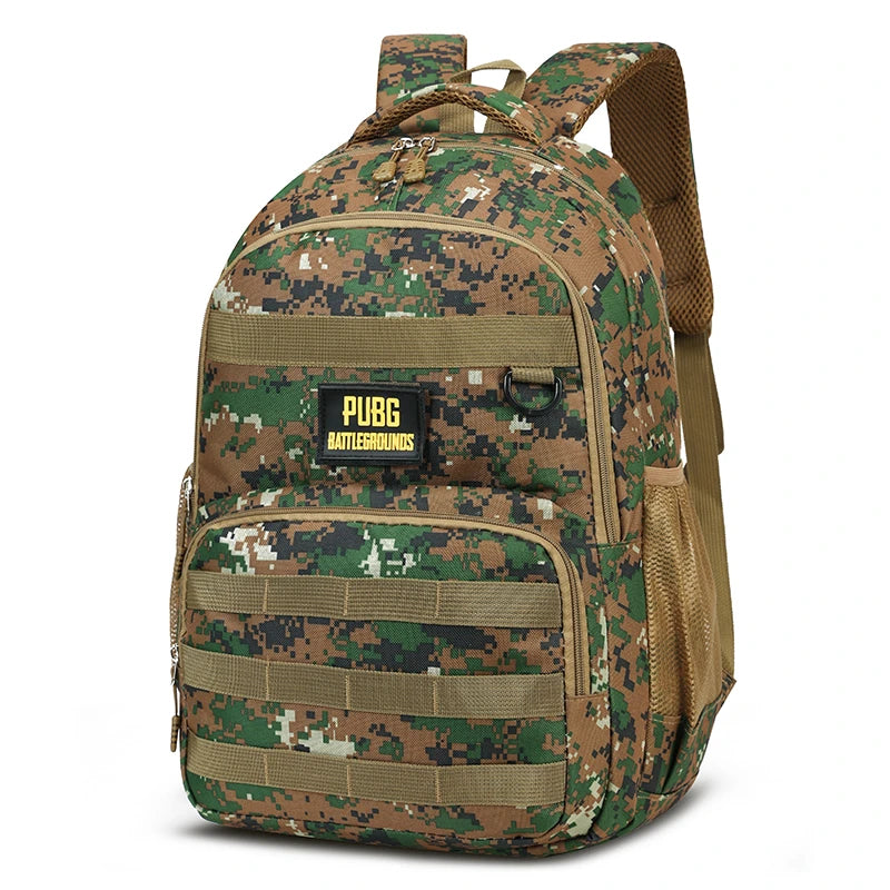 Mochila camuflaje de gran capacidad: cierre con cremallera, senderismo, viajes, mochila para aventuras al aire libre