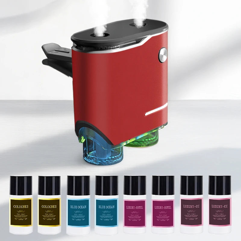 Ambientador para coche, tres resistencias ajustables, máquina de aromaterapia para coche, fragancia de perfume ambientador portátil