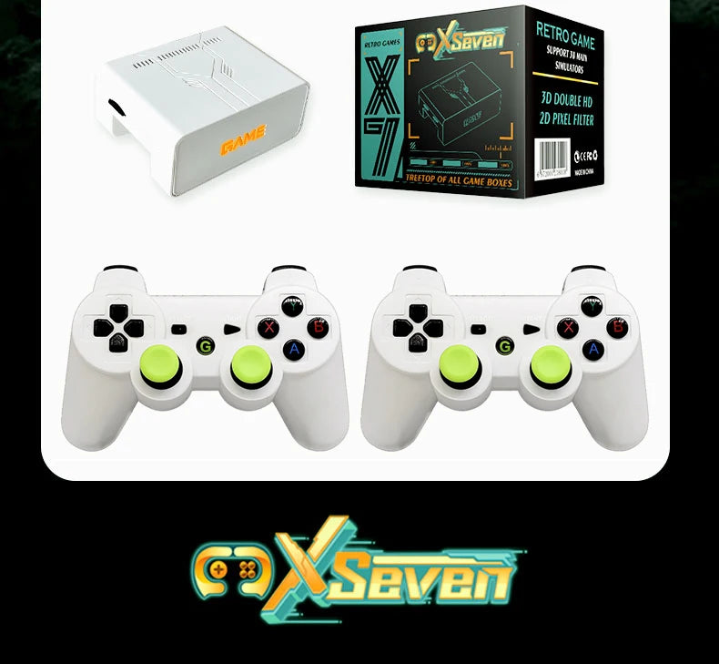 Coopreme X7 Y7 Actualizada Consola de Juegos Super TV con Salida HD, Joystick, Doble Controlador, Juegos de Lucha, Consola de Juegos PSP para el Hogar, Más de 10000 Juegos