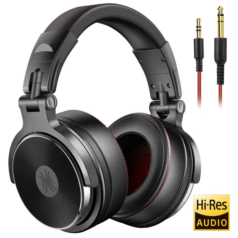 Oneodio con cable Profesional Estudio Auriculares Con microfono Estéreo Estudio Pro DJ Auricular Para El Teléfono de PC Ordenador sobre oreja monitora DJ cascos musica