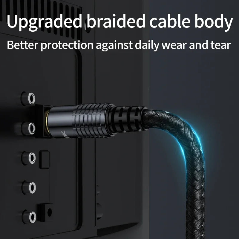 Unnlink SPDIF Cable de Audio óptico Digital HIFI 5,1 Toslink Cable para TV box PS4 altavoz Blu-ray Xbox 360 amplificador Subwoofer