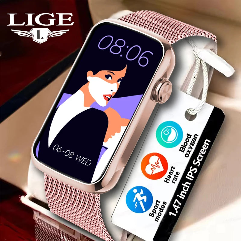 LIGE Reloj Inteligente Táctil 1.47 IP68