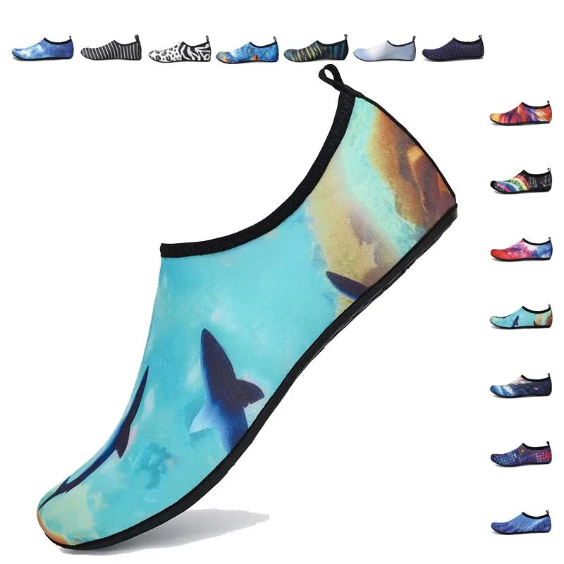 2023 zapatos acuáticos de verano para hombre, zapatos de agua descalzos para nadar en la playa, zapatos de agua ligeros para mujer, zapatos de pesca en el mar, envío gratis, talla grande 48
