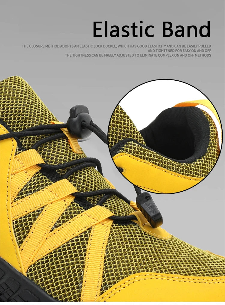 Zapatos de senderismo transpirables para hombre, zapatillas de deporte flexibles para exteriores, zapatos antideslizantes a la moda para caminar para hombre, zapatos informales de escalada de gran tamaño