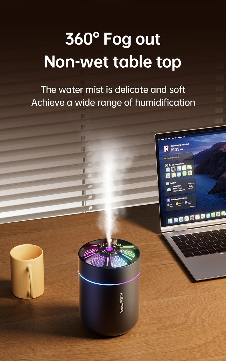 Mini Humidificador Difusor de Aromaterapia 180ml